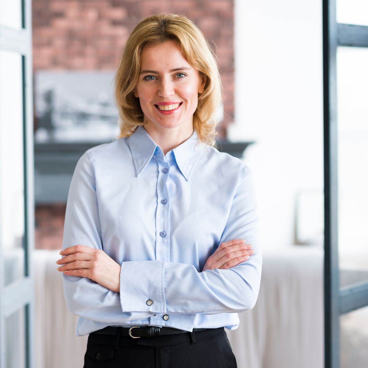 Woman with arms crossed